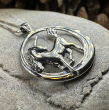 Load image into Gallery viewer, Unicorn Necklace, Scotland Jewelry, Fantasy Necklace, Gift for Her, Mythical Creature, Graduation Gift, Anniversary Gift, Scottish Gift
