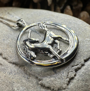 Unicorn Necklace, Scotland Jewelry, Fantasy Necklace, Gift for Her, Mythical Creature, Graduation Gift, Anniversary Gift, Scottish Gift