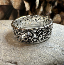 Load image into Gallery viewer, Trinity Knot Ring, Celtic Ring, Promise Ring, Silver Man&#39;s Ring, Irish Ring, Irish Dance Gift, Anniversary Gift, Ireland Ring, Silver Band
