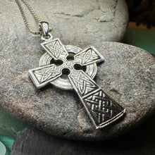 Load image into Gallery viewer, Celtic Cross Necklace, Irish Jewelry, Celtic Knot Necklace, Celtic Cross Pendant, First Communion Gift, Confirmation Gift, Religious Jewelry
