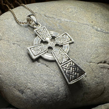 Load image into Gallery viewer, Celtic Cross Necklace, Irish Jewelry, Celtic Knot Necklace, Celtic Cross Pendant, First Communion Gift, Confirmation Gift, Religious Jewelry
