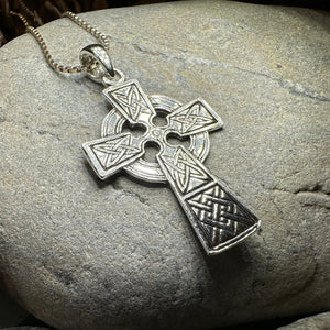 Celtic Cross Necklace, Irish Jewelry, Celtic Knot Necklace, Celtic Cross Pendant, First Communion Gift, Confirmation Gift, Religious Jewelry