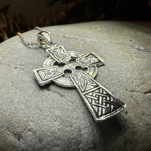 Celtic Cross Necklace, Irish Jewelry, Celtic Knot Necklace, Celtic Cross Pendant, First Communion Gift, Confirmation Gift, Religious Jewelry