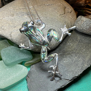 Abalone Frog Necklace