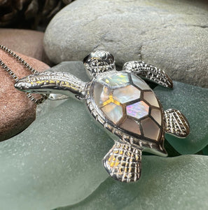 Abalone Turtle Necklace