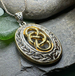 Infinity Necklace, Irish Jewelry, Celtic Knot Pendant, Scottish Jewelry, Celtic Jewelry, Anniversary Gift, Scotland Jewelry, Gold Gift