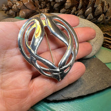 Load image into Gallery viewer, Celtic Knot Brooch, Celtic Jewelry, Irish Jewelry, Scotland Brooch, Celtic Brooch, Anniversary Gift, Celtic Pin, Ireland Gift, Norse Brooch
