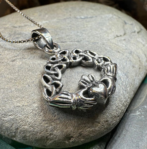 Claddagh Trinity Knot Necklace