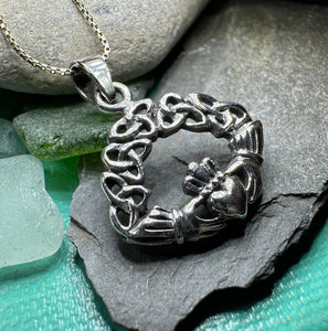 Claddagh Trinity Knot Necklace