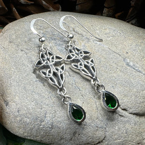 Artisan Long Trinity Knot Earrings