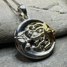 Load image into Gallery viewer, Golden Universe Sun &amp; Moon Necklace
