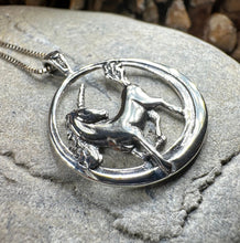 Load image into Gallery viewer, Unicorn Necklace, Scotland Jewelry, Fantasy Necklace, Gift for Her, Mythical Creature, Graduation Gift, Anniversary Gift, Scottish Gift
