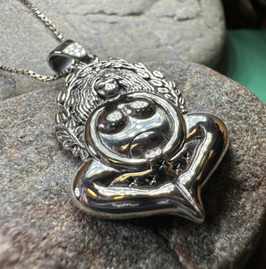 Goddess Necklace, Mother Earth Pendant, Fertility Jewelry, Pregnancy Gift, Pagan Jewelry, Gaia Necklace, Danu Pendant, Mom Gift, Wife Gift