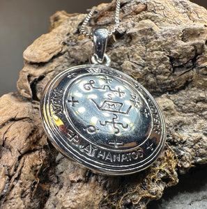 Archangel Michael Sigil Pendant, Angel Necklace, Spiritual Jewelry, St. Michael Necklace, Guardian Angel, Police Jewelry, Protection Charm