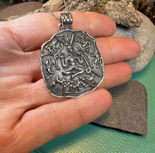 Load image into Gallery viewer, Cernunnos Necklace, Horned God Pendant, Celtic Jewelry, Forest Lover Gift, Pagan Druid Jewelry, Nature Gift, Irish Jewelry, Cernunn, Herne
