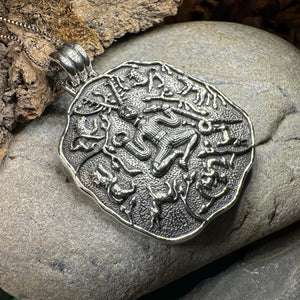 Cernunnos Necklace, Horned God Pendant, Celtic Jewelry, Forest Lover Gift, Pagan Druid Jewelry, Nature Gift, Irish Jewelry, Cernunn, Herne