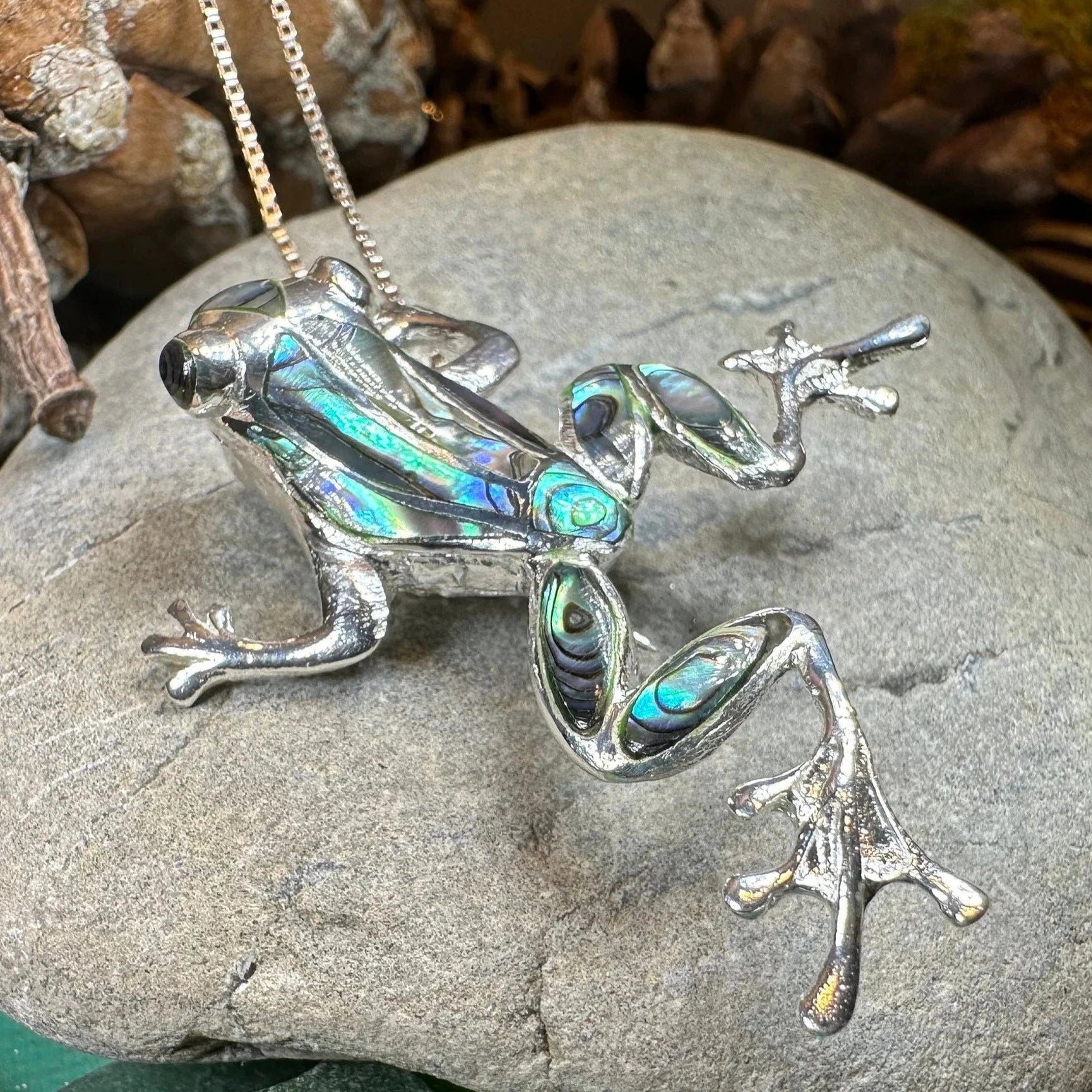 Tree Frog 1 Lapel Pin or Tree Frog 1 Brooch order Sterling Silver