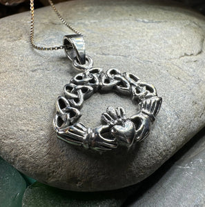 Claddagh Trinity Knot Necklace