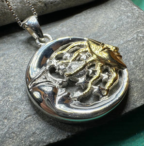 Golden Universe Sun & Moon Necklace