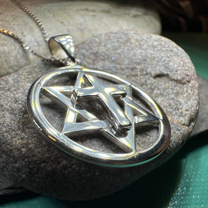 Star of David Cross Necklace, Cross Jewelry, Israel Support Gift, Anniversary Gift, Christian Gift, Religious Jewelry, Jewish Star Cross