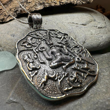 Load image into Gallery viewer, Cernunnos Necklace, Horned God Pendant, Celtic Jewelry, Forest Lover Gift, Pagan Druid Jewelry, Nature Gift, Irish Jewelry, Cernunn, Herne
