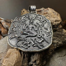 Load image into Gallery viewer, Cernunnos Necklace, Horned God Pendant, Celtic Jewelry, Forest Lover Gift, Pagan Druid Jewelry, Nature Gift, Irish Jewelry, Cernunn, Herne
