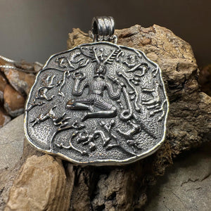 Cernunnos Necklace, Horned God Pendant, Celtic Jewelry, Forest Lover Gift, Pagan Druid Jewelry, Nature Gift, Irish Jewelry, Cernunn, Herne