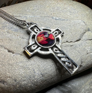 Heathergems Celtic Cross Necklace