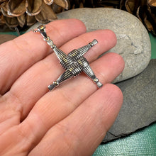 Load image into Gallery viewer, Saint Briget&#39;s Cross, Celtic Cross Necklace, Irish Jewelry, Anniversary Gift, Religious Jewelry, Wiccan Jewelry, St. Bridget&#39;s Cross
