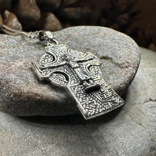 Load image into Gallery viewer, Celtic Cross Necklace, Crucifix Pendant, Celtic Jewelry, Anniversary Gift, First Communion Gift, Scottish Cross, Religious Jewelry, Ireland
