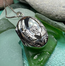 Load image into Gallery viewer, Claddagh Locket Necklace
