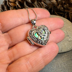 Trinity Knot Locket Necklace, Celtic Heart Pendant, Irish Jewerly, Celtic Jewelry, Anniversary Gift, Locket Necklace, Wiccan Jewelry