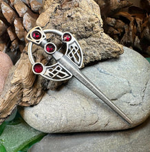 Load image into Gallery viewer, Penannular Celtic Kilt Pin, Celtic Jewelry
