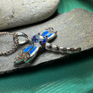 Blue Dream Dragonfly Necklace