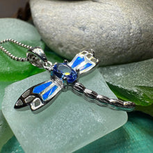 Load image into Gallery viewer, Blue Dream Dragonfly Necklace
