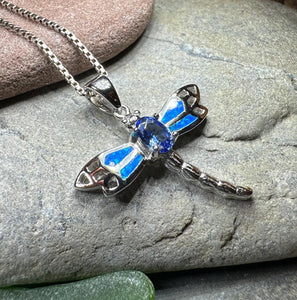 Blue Dream Dragonfly Necklace