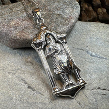 Load image into Gallery viewer, Templar Knight Necklace, Medieval Jewelry, Templar Cross Pendant, Men&#39;s Pendant, Spiritual Jewelry, Celtic Jewelry, Soldier of Christ
