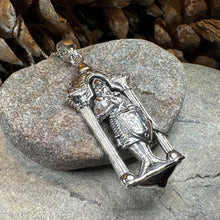 Load image into Gallery viewer, Templar Knight Necklace, Medieval Jewelry, Templar Cross Pendant, Men&#39;s Pendant, Spiritual Jewelry, Celtic Jewelry, Soldier of Christ
