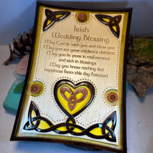 Load image into Gallery viewer, Irish Wedding Blessing Wall Art, Ireland Gift, Wooden Wall Plaque, New Bride Gift, Wedding Gift, Irish Prayer, Irish Decor, Religious Prayer
