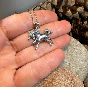 Prancing Unicorn Necklace