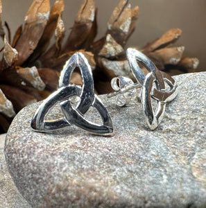 Celtic Knot Earrings, Irish Jewelry, Celtic Jewelry, Trinity Knot Post Earrings, Norse Jewelry, Triquetra Stud Earrings, Ireland Earrings