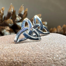 Load image into Gallery viewer, Celtic Knot Earrings, Irish Jewelry, Celtic Jewelry, Trinity Knot Post Earrings, Norse Jewelry, Triquetra Stud Earrings, Ireland Earrings
