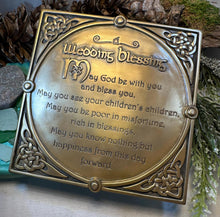 Load image into Gallery viewer, Irish Wedding Blessing Wall Art, Ireland Gift, Ceramic Wall Plaque, New Home Gift, New Bride Gift, Irish Prayer, Irish Decor, Good Luck
