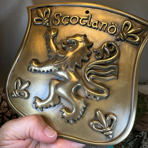 Scotland Lion Wall Art, Scottish Gift, Ceramic Wall Plaque, New Home Gift, New Bride Gift, Mom Gift, Celtic Decor, Scottish Wall Plaque