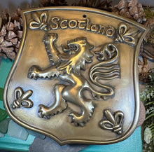 Load image into Gallery viewer, Scotland Lion Wall Art, Scottish Gift, Ceramic Wall Plaque, New Home Gift, New Bride Gift, Mom Gift, Celtic Decor, Scottish Wall Plaque
