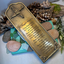 Load image into Gallery viewer, Saint Brigid&#39;s Blessing Wall Art, Ireland Prayer Gift, Ceramic Wall Plaque, New Home Gift, New Bride Gift, Irish Decor, St. Brigid&#39;s Cross
