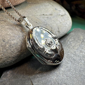 Claddagh Locket Necklace