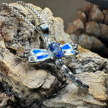 Load image into Gallery viewer, Blue Dream Dragonfly Necklace
