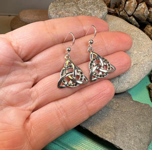 Triquetra Marcasite Earrings