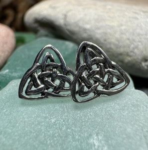 Celtic Knot Stud Earrings, Irish Jewelry, Celtic Jewelry, Anniversary Gift, Bridal Jewelry, Norse Jewelry, Yoga Jewelry, Wiccan Jewelry